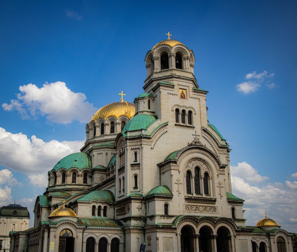 Saint Alexander Nevsky Cathedral Under Blue Sky